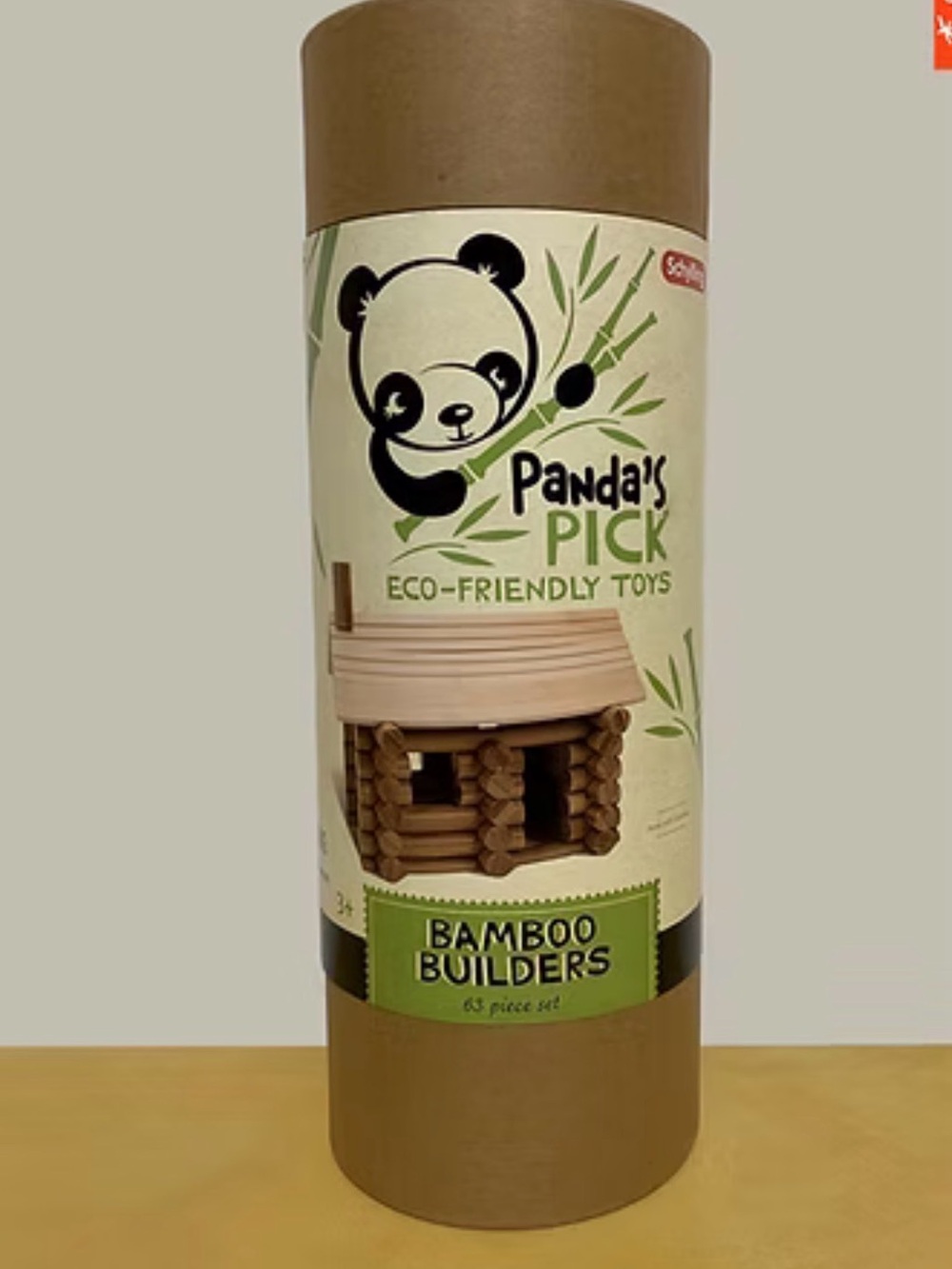 Panda's Pick Bamboo Builders - Natural Brown Eco Toy Set